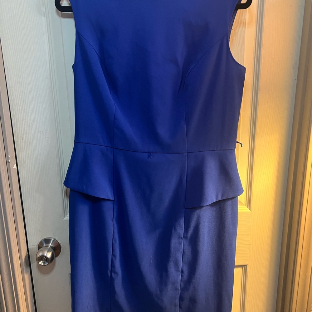 Alyx Royal Blue Peplum Mini Dress